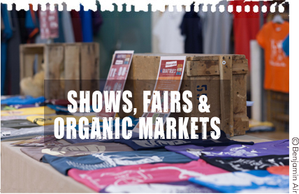 Where to find us in shows, fairs and organic markets